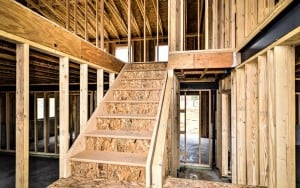 Fire damaged home restoration in Colorado Springs by CMS and FGS - reconstruction progress
